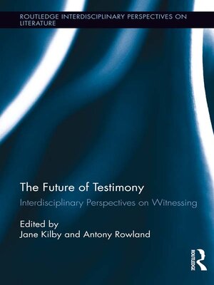 cover image of The Future of Testimony